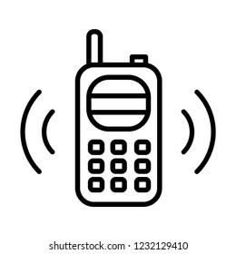Walkie talkie vector icon