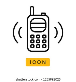 Walkie talkie vector icon