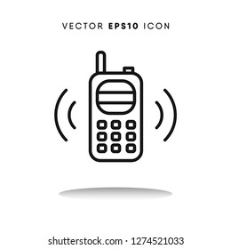 Walkie talkie vector icon