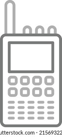 Walkie Talkie vector icon. Can be used for printing, mobile and web applications.