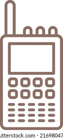 Icono vector Walkie Talkie. Se puede usar para imprimir, móviles y aplicaciones web.
