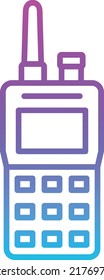 Walkie Talkie vector icon. Can be used for printing, mobile and web applications.