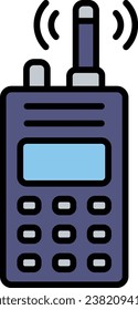 Walkie talkie vector icon. Can be used for printing, mobile and web applications.