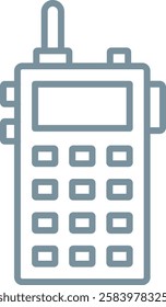 Walkie Talkie vector icon. Can be used for printing, mobile and web applications.