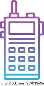 Walkie Talkie vector icon. Can be used for printing, mobile and web applications.