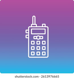 Walkie Talkie vector icon. Can be used for printing, mobile and web applications.