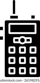 Walkie Talkie vector icon. Can be used for printing, mobile and web applications.