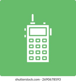 Icono de Vector de Walkie Talkie. Se puede utilizar para aplicaciones de impresión, móviles y de Web.