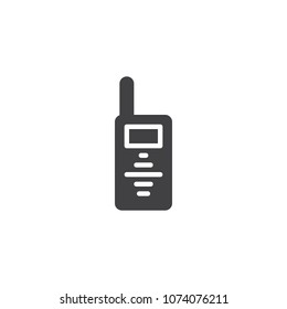 Walkie talkie vector icon. filled flat sign for mobile concept and web design. Radio transmitter simple solid icon. Symbol, logo illustration. Pixel perfect vector graphics