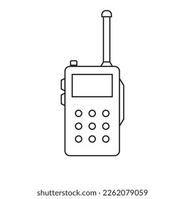 walkie talkie vector icon illustration dessign technology