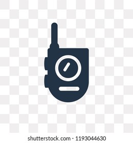 Walkie talkie vector icon isolated on transparent background, Walkie talkie transparency concept can be used web and mobile