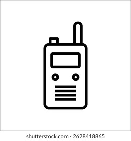 walkie talkie vector icon line template