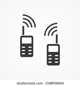 Walkie talkie vector icon sign symbol