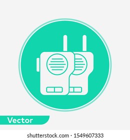 Walkie talkie vector icon sign symbol