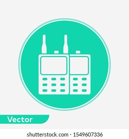 Walkie talkie vector icon sign symbol