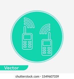 Walkie talkie vector icon sign symbol