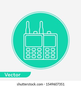 Walkie talkie vector icon sign symbol