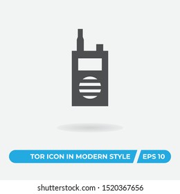 Walkie talkie vector icon, simple sign for web site and mobile app.