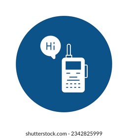 Walkie talkie vector icon which can easily modify or edit

