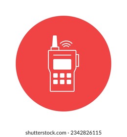 Icono vectorial Walkie-talkie que puede fácilmente modificar o editar

