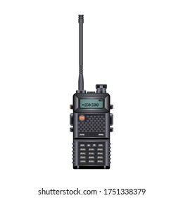 Walkie talkie Vektorsymbol.Realistische Vektorsymbol einzeln auf weißem Hintergrund Walkie Talkie.