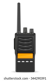 walkie-talkie communication radio vector illustration isolated on white background