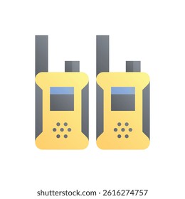 Walkie-talkie. Editable vector icon, coloured.