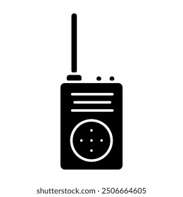 Walkie-talkie icon in glyph style