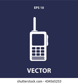 walkie-talkie icon. mobile radio sign