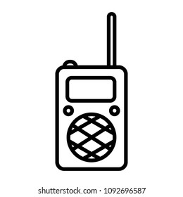 Walkie-talkie icon vector