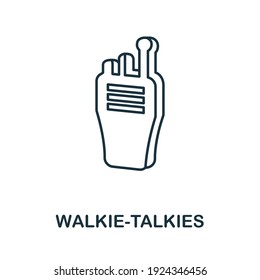 Walkie-Talkies icon. Simple element from police collection. Creative Walkie-Talkies icon for web design, templates, infographics and more