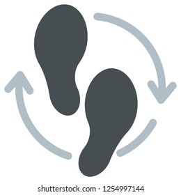 Walking Acitivity Icon as EPS 10 File