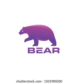 the walking bear creative logo