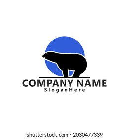 WALKING BEAR LOGO WITH A STRONG LOOK