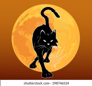 walking black cat - Powered by Shutterstock - Get 15% off with code: PIKWIZARD15