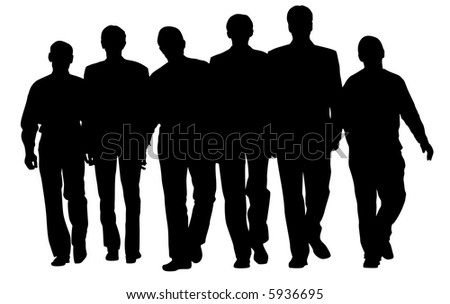 walking businessteam vector