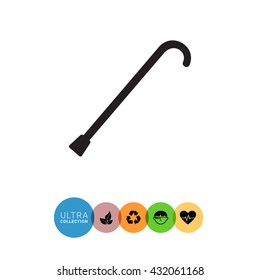 Walking cane icon