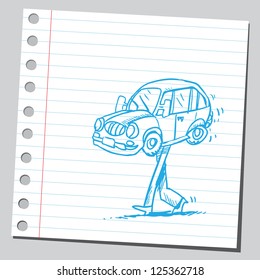 Caminar en coche