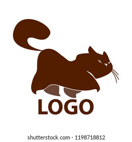 walking cat logo