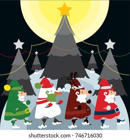 walking to christmas