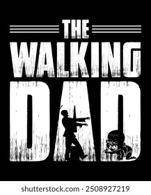 The walking dad vector graphic design, for streetwear and urban style t-shirts design, poster, etc.
