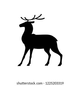Walking deer silhouette