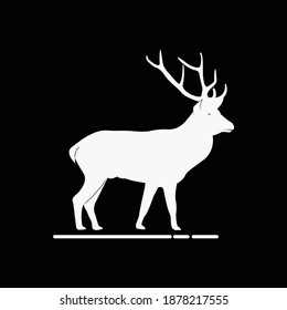 walking deer vector art and graphics