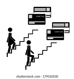 walking design over white background vector illustration