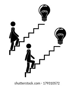 walking design over white background vector illustration