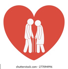Walking design over white background, vector illustration