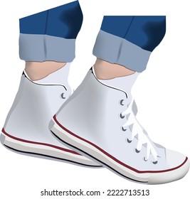 walking do activities with white sneakers-