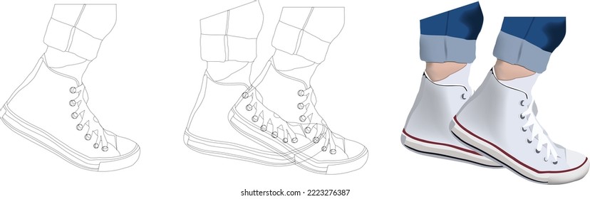 walking do activities with white sneakers-