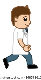 Walking - Doctor & Medical Character Concept