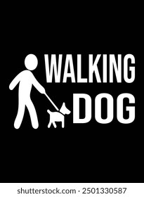 Walking dog eps editable design file